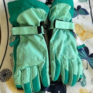 Lands End  Gloves Women’s Size M Teal & Black
